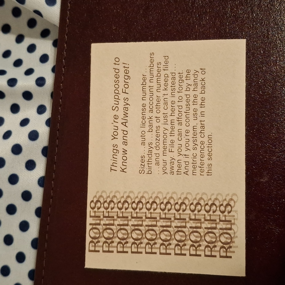 Vintage ROLFS Cowhide Wallet With Checkbook$$ - Picture 5 of 7